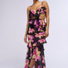 Front View Bring May Flowers Ruffled Midi Dress