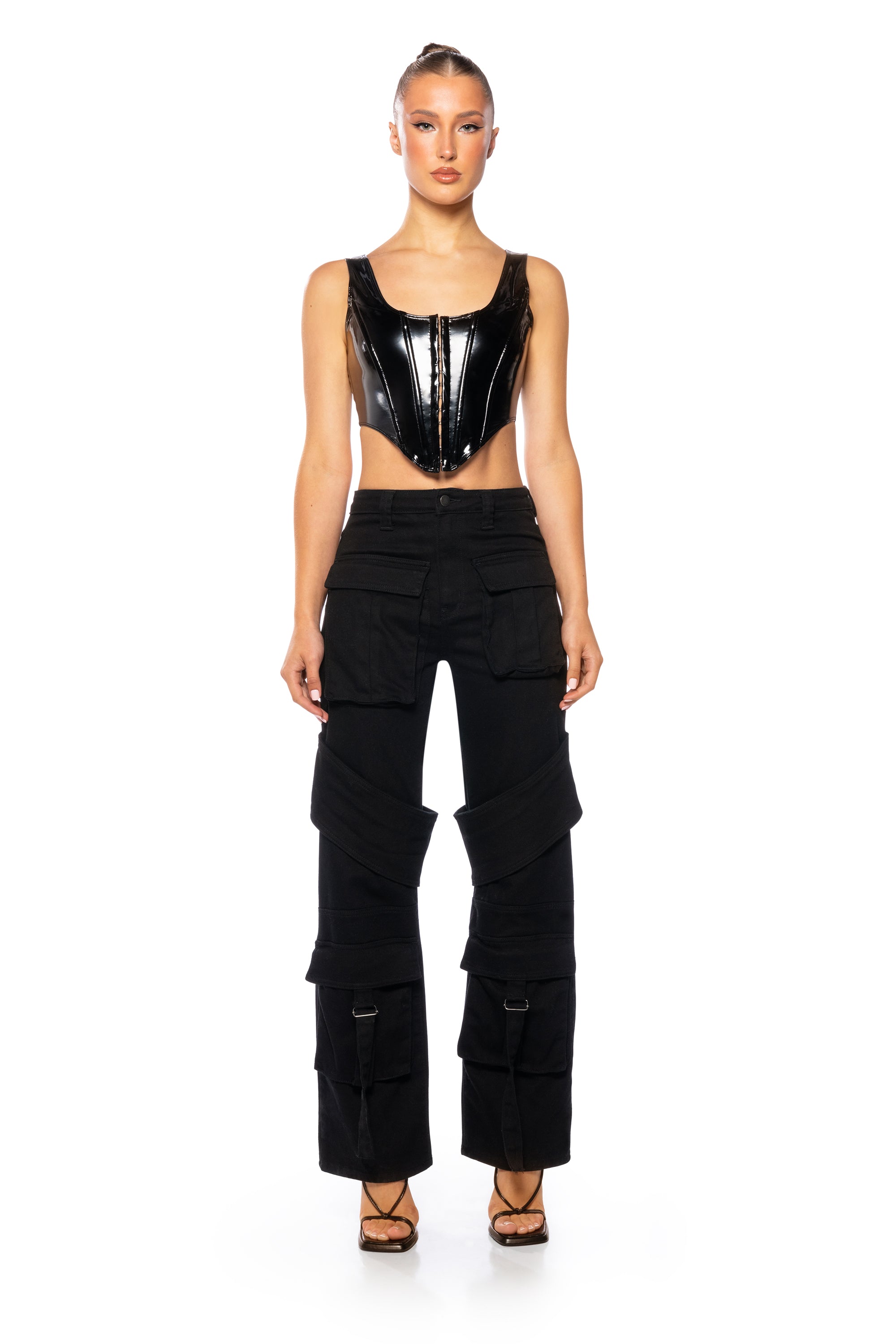 Extra View Bringing The Heat Latex Corset Top 5