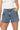 Side View Brittni Rhinestone Cargo Denim Short