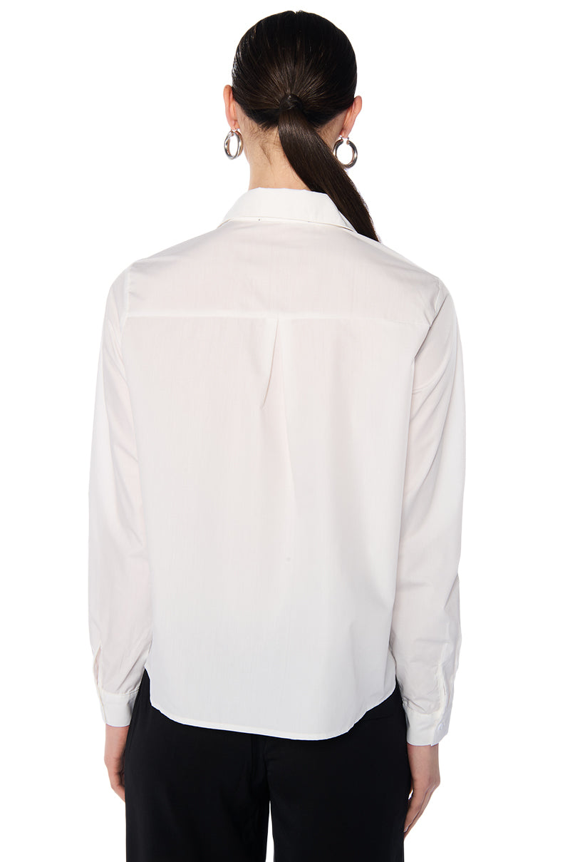 Full View Broken Hearted Long Sleeve Poplin Shirt