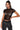 Front View Brooklyn Embellished Mesh Crop T Shirt