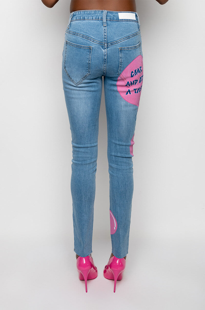 Extra View Bubble Gum Skinny Jeans