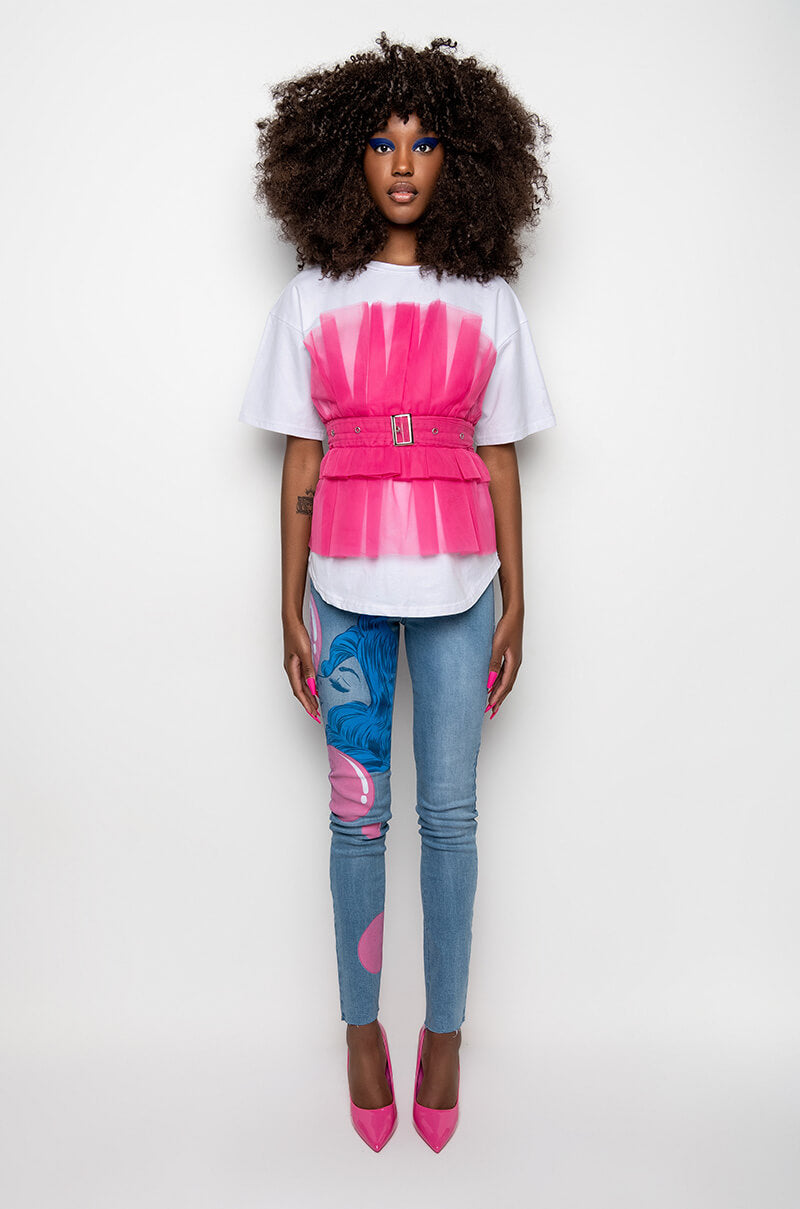 Extra View Bubble Gum Skinny Jeans