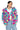 Back View Bubblegum Pop Pom Pom Cardigan