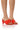 Front View Bubbleheart Chunky Sandal In Red