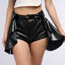 Front View Buckle Up Mini Skirt Belt