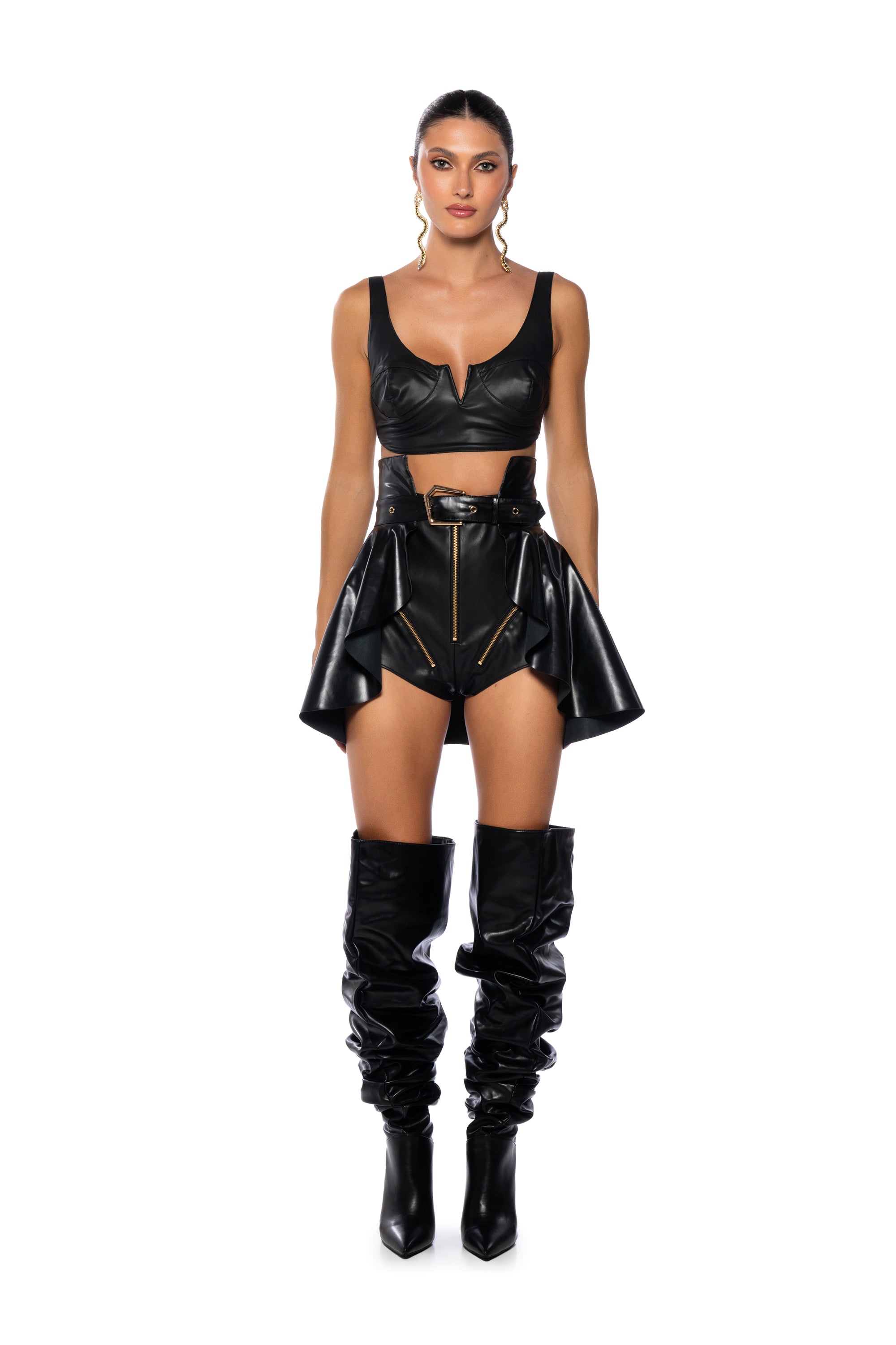 Extra View Buckle Up Mini Skirt Belt