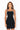 Back View Buckle Up Rhinestone Detail Bandage Dress