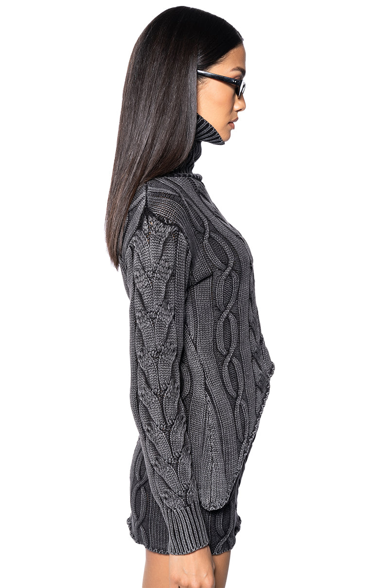 Full View Bundled Up Chunky Knit Cropped Sweater