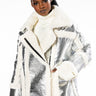 Front View Bundled Up Silver Puffer