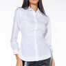 Front View Business As Usual Long Sleeve Button Down Blouse