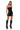 Back View Butterfly Kiss Embellished Faux Leather Mini Tube Dress