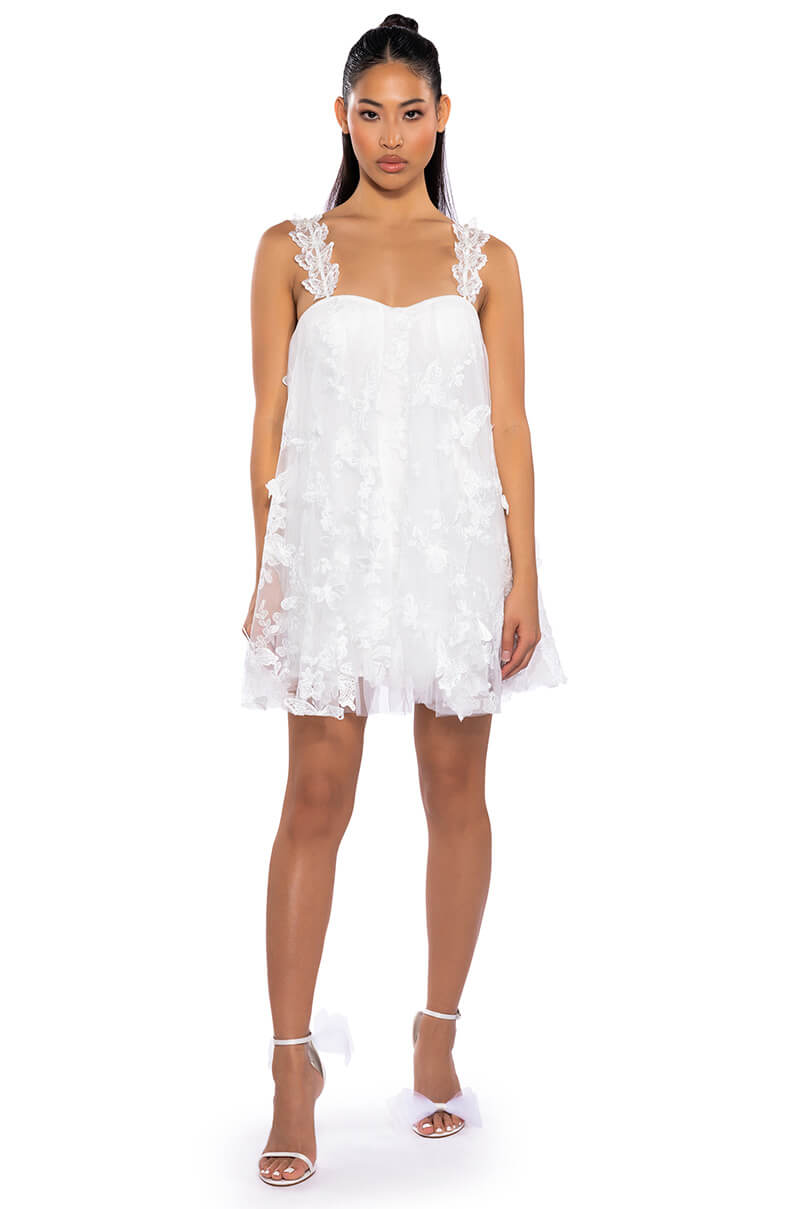 Back View Butterfly Kisses Mini Dress
