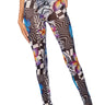 Front View Butterfly Tears Mesh Legging