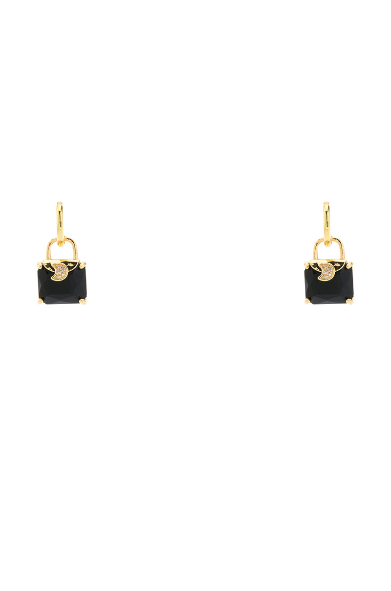 Side View Buy My Own Bag Earrings