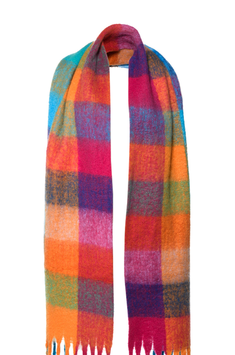 Back View By The Fire Blanket Scarf