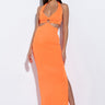 Front View Cabo Vibes Halter Top Maxi Dress