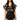 Front View Caged Pu Moto Vest With Front Drape