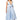 Front View Caiden Tie Front Midi Dress In Blue