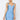 Front View California Girls Bandage Knit Bustier Tank Dress in Light Blue