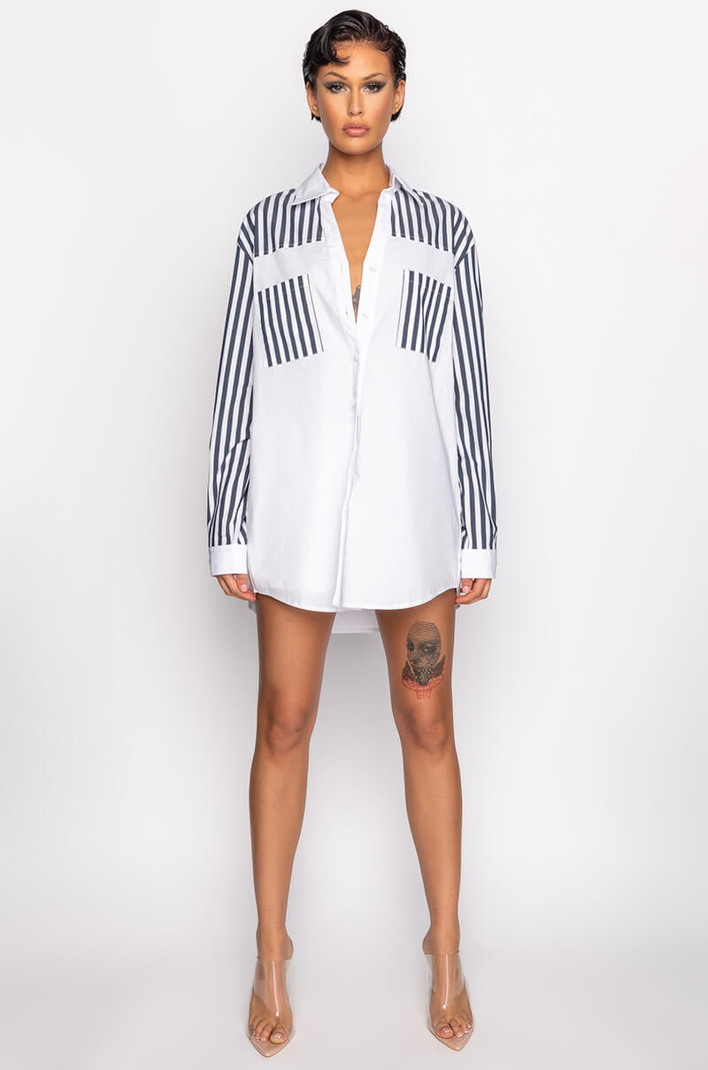 Extra View Call Back Later Colorblock Poplin Short view 10