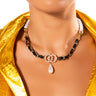 Front View Call Me Coco Pearl Chain Necklace