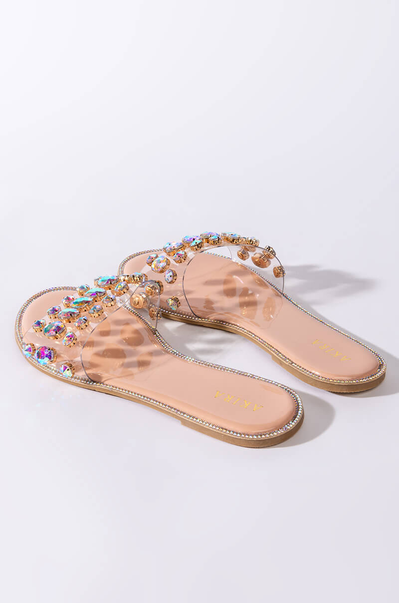 Full View Call Me Honey Rhinestone Sandal
