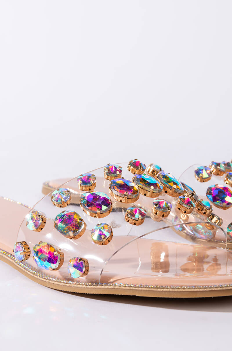 Extra View Call Me Honey Rhinestone Sandal