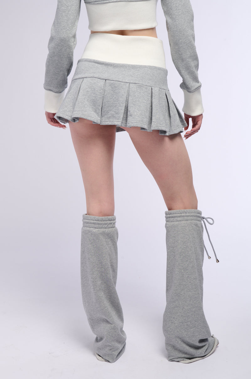 Back View Call Me Maybe Pleated Mini Skirt