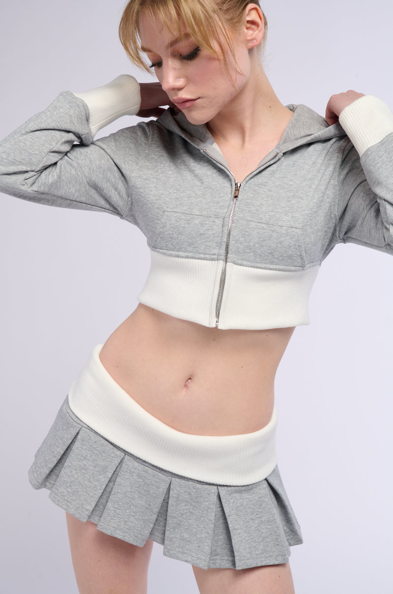 Detail View Call Me Maybe Pleated Mini Skirt