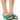 Front View Cameli Studded Mule Sandal In Green