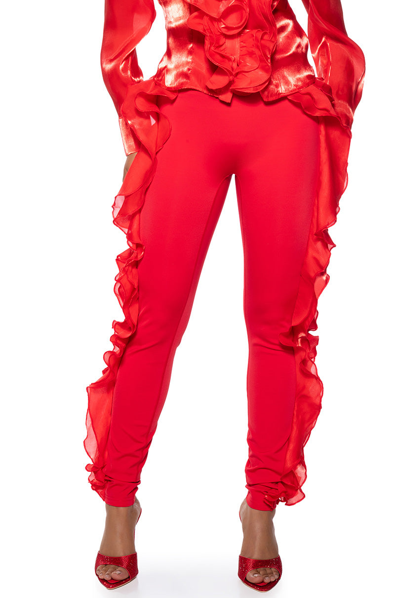 Front View Camellia Leggings
