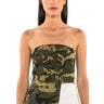 Front View Camo Chic Tube Top