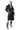 Back View Camping Tufted Puffer Coat In Black