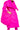 Front View Camping Tufted Puffer Tote In Pink