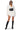 Side View Camren Faux Fur Corset Waist Mini Dress