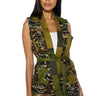 Front View Can You Dig It Camo Patchwork Vest