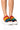 Front View Cani Embellished Chunky Heel Platform Sandal In Rainbow