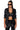 Front View Cant Be Tamed Faux Leather Blazer In Black 