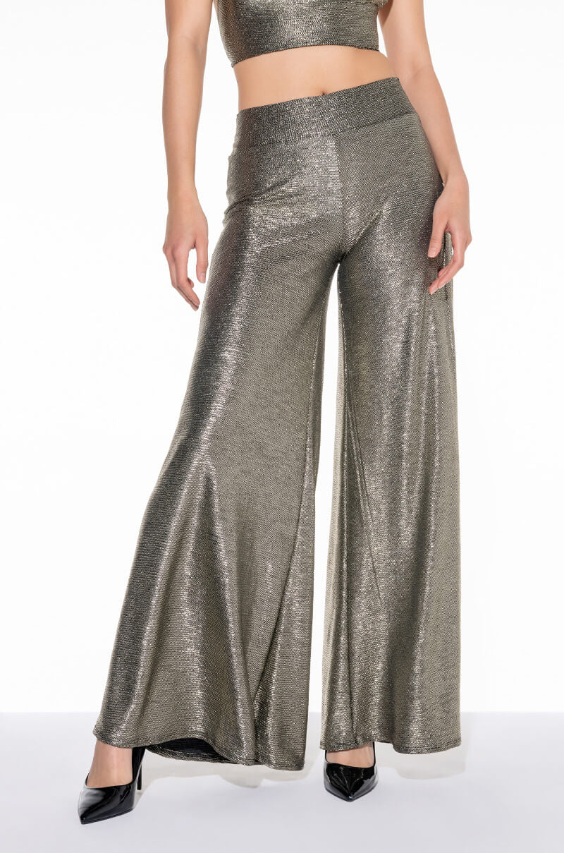 CAN'T TOP WON'T STOP WIDE LEG PALAZZO PANTS view 0