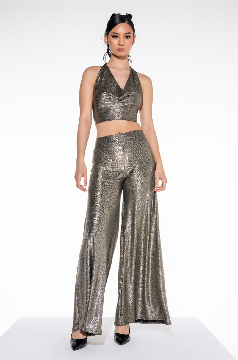 Side View Cant Top Wont Stop Wide Leg Palazzo Pants