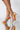 Front View Cape Robbin Holographic Pvc Stiletto Pump in Ice