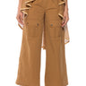 Front View Cargo Chic Wide Leg Pants