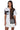 Front View Carissa Embellished Mesh Panel Tshirt