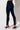 Side View Carla High Rise Stretchy Skinny Jeans in Dark Blue