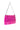 Back View Carmelina Metallic Sequin Bag In Fuchsia