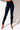 Front View Carrie High Rise Stretchy Skinny Jeans in Dark Blue