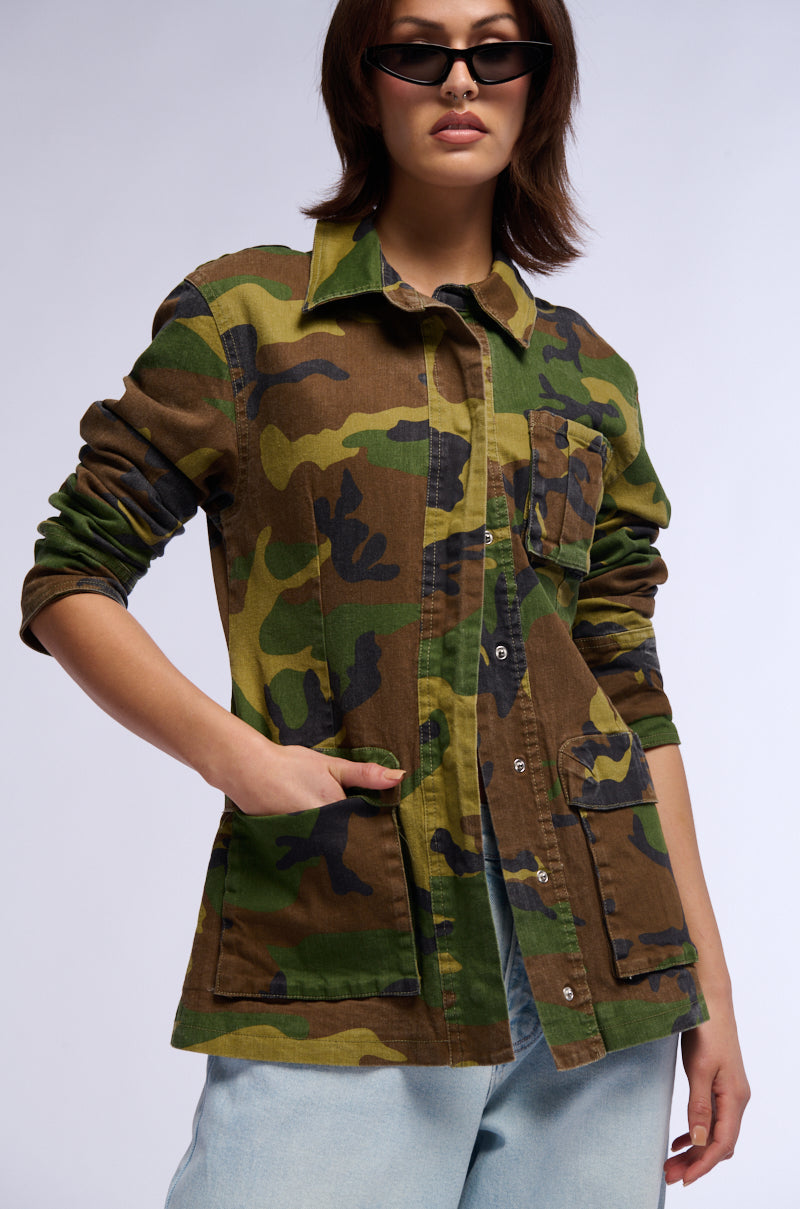Front View Cassio Green Army Bomber