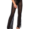 Front View Catching Eyes Sequin Embellished Flare Pant