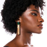 Front View Cause For Celebration Fringe Dangle Earrings